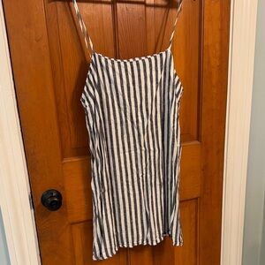 a new day Black and White Striped Mini Dress